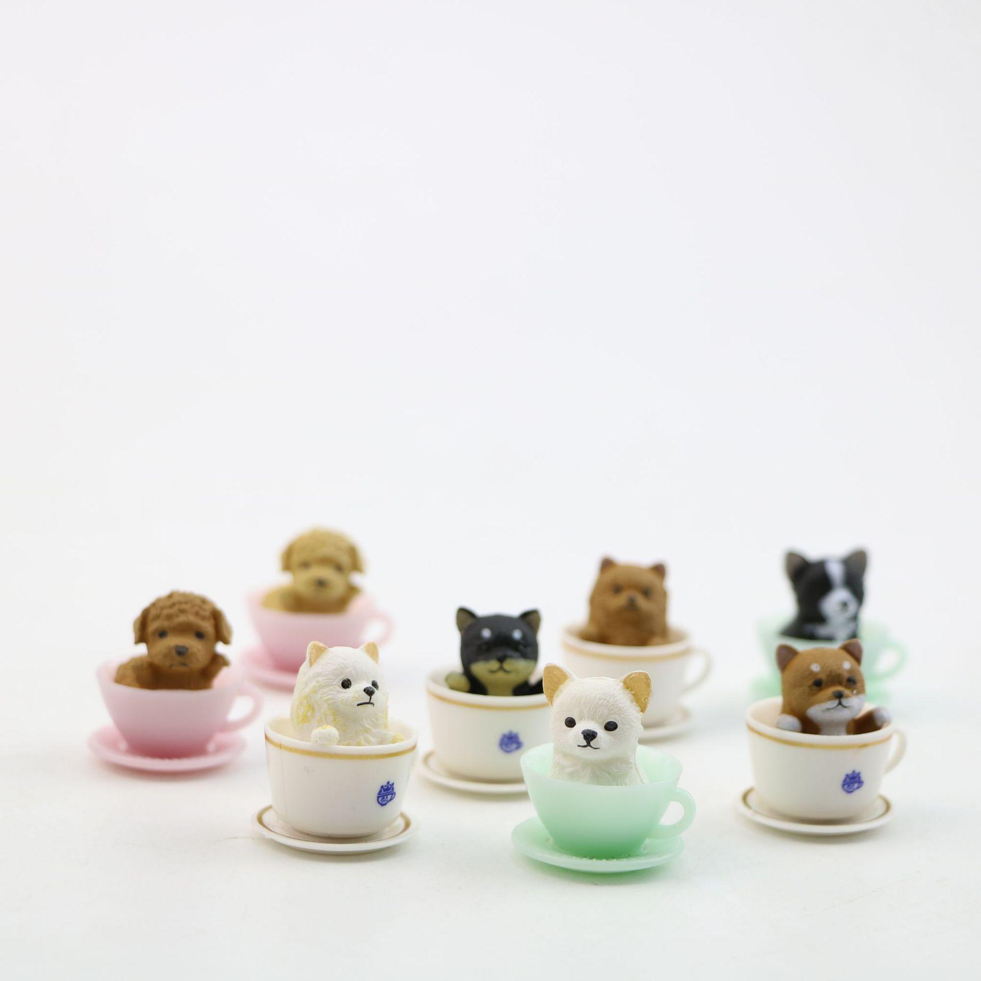 

8 шт./лот Kawaii мини-фигурки собак из смолы бонсай микро пейзаж кукольный домик украшения мини ремесленные миниатюры подарок на день рождения и свадьбу dog