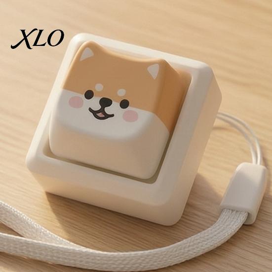 Dog Theme Fidget Keyboard Cartoon Toy, 1/2/3/4/9-Key Push Button Stress Adults Sensory Toys Relief Mini for Backpack Handbag Purse Charm Office