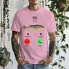Unisexs T Shirt Fish Calling Funny Fishing Graphic Tee Angler Phone Humor Fisherunisex Gift Crew Neck Tee Fishing Fan Casual Short Top