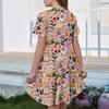 Girl Summer Dress Color & Print Short Sleeve Dress With Pocket Casual Dress Shorts Sleeve Party Dress Easter Day