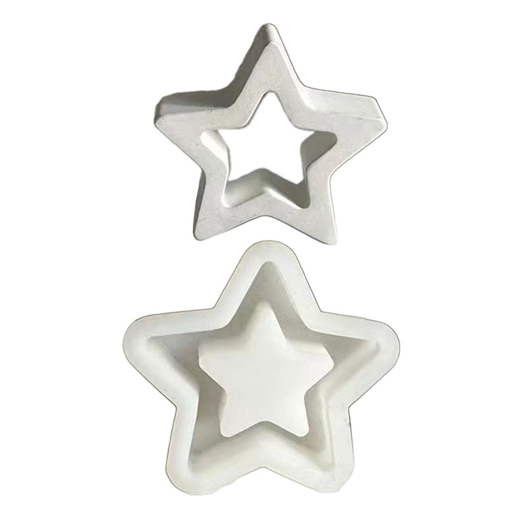 Hollow Out Star Resin Mold for DIY Gypsum Ornament Craft Home Decor Art Craft Epoxy Resin Molds