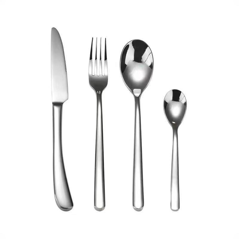 Moonlight stainless steel tableware knife spoon fork dessert spoon creative restaurant simple high-end western food steak knife