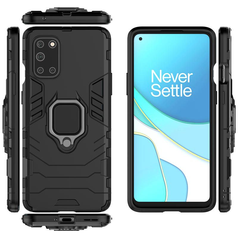 For OnePlus 8T Case Armor Magnetic Suction Stand Full Edge Back Cover For OnePlus 8T Case Cover For OnePlus 8T One Plus 8T 6.55"