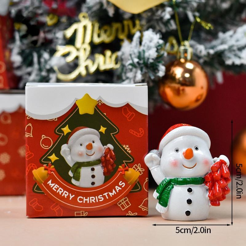 Micro Landscape Christmas Desktop Ornaments New Year Navidad Gifts Room Car Decoration Christmas Party Festival Supplies