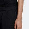 Adidas Originals Kleeblatt Einfarbiges Logo Bestickt Gerade Geschnitten Lässige Hose Damen Unterteile Schwarz HD0333