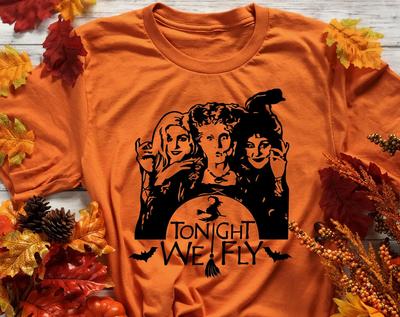 Ce soir Nous Volons | T-shirt Hocus Pocus | T-shirt d'Halloween