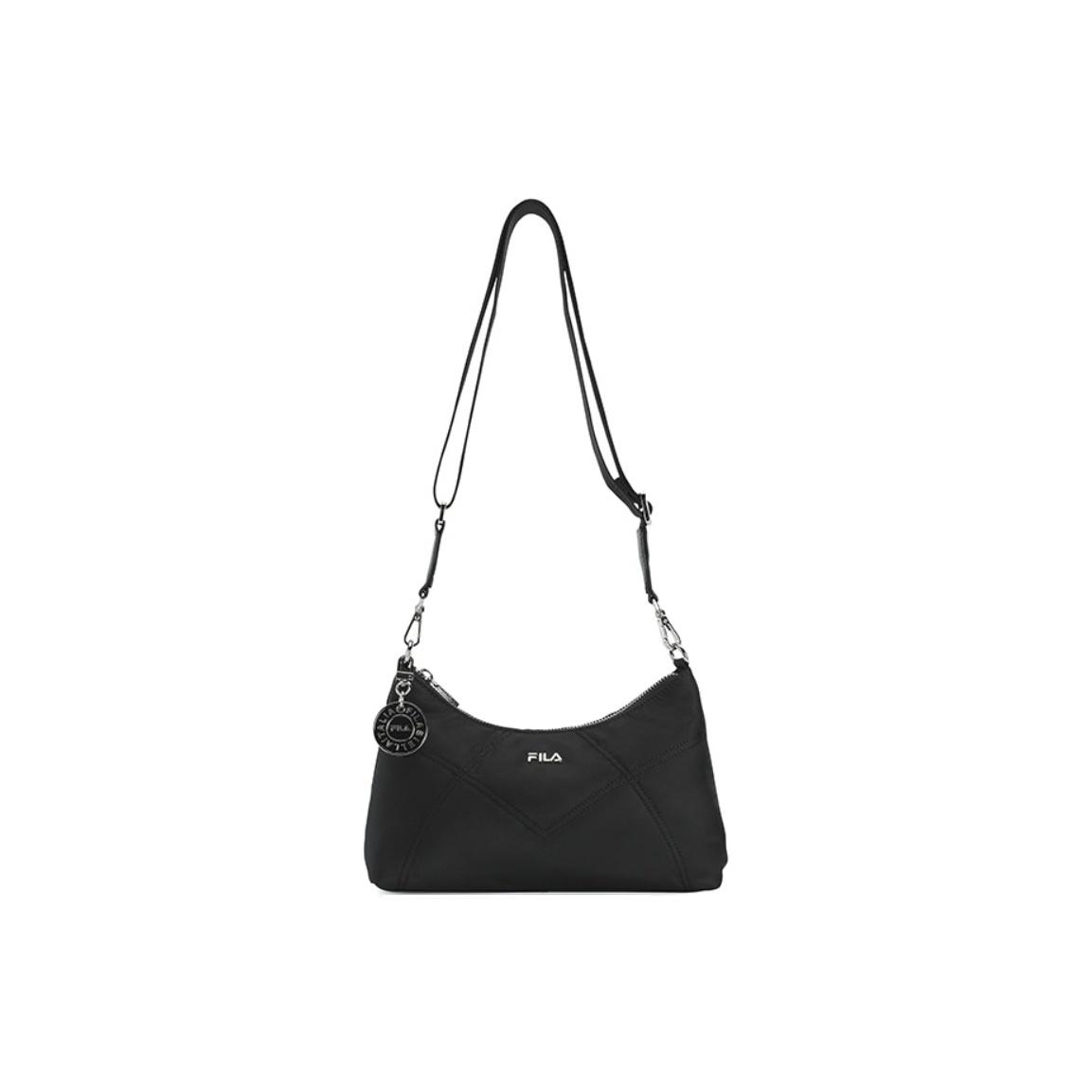 

FILA Heritage Hobo Bag Classic Trendy Fashion Simple Casual Daily Versatile Convenient Design Women bags Black F13W548163FBK Jet Black