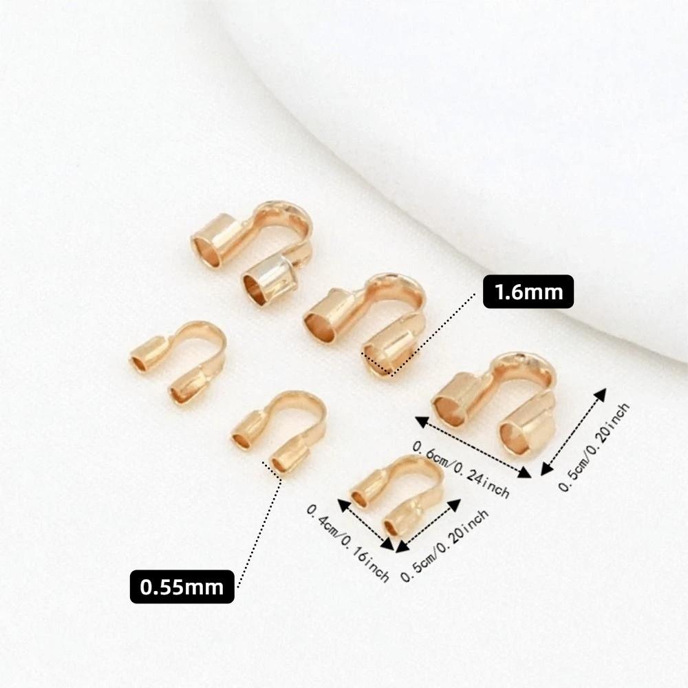 100Pcs U Shape Wire Guards for Jewelry Making Copper Connector for Jewelry DIY Accessories