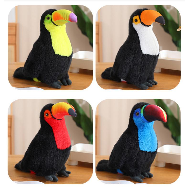 Beak Giant Colorful Plush Bird Toy Parrot Stuffed Animal Kids Decoration Home
