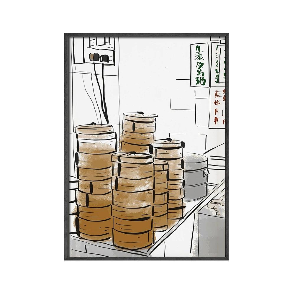 

Японская лапша ламян суши абстрактная еда фраза ресторан кухня домашнее украшение живопись жизнь искусство украшение холст живопись 20x30cm no frame