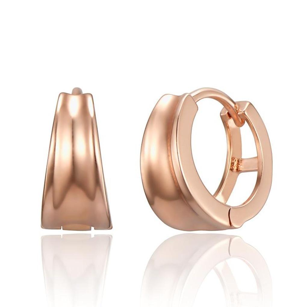 

[ELLE Jewelry] 14K GF Simple Line Hole One-Touch Earrings ELGPEE558 rose gold
