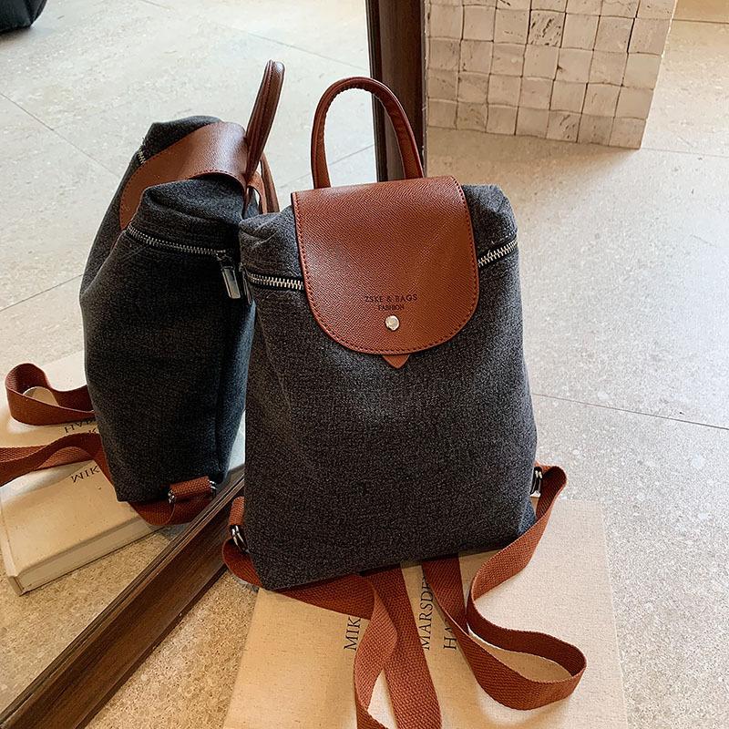 Fashion Denim Backpack Women's New Large-capacity Versatile Handbag