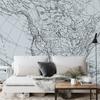 Photomural Old Map Smooth Vinyl 180x120
