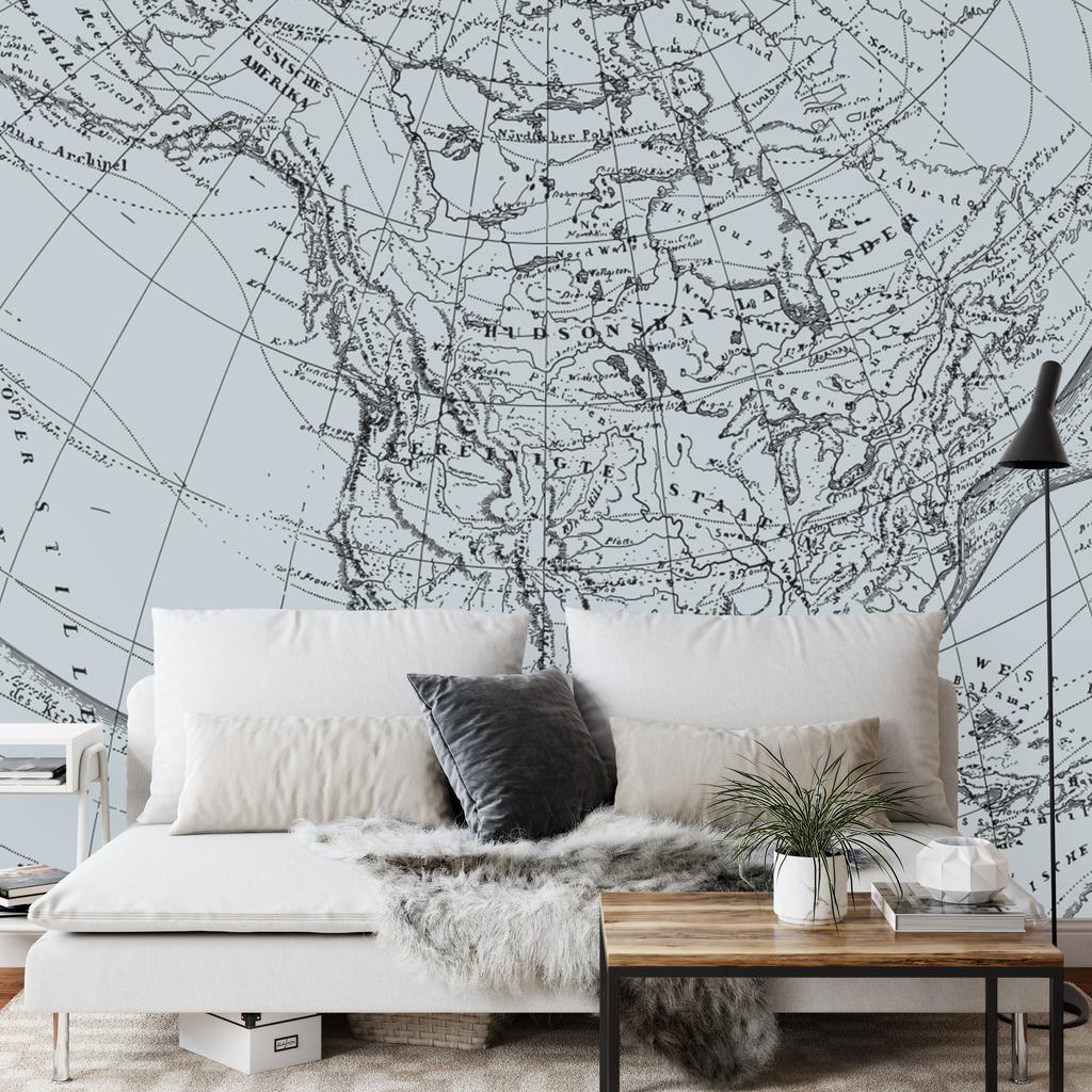 Photomural Old Map Smooth Vinyl 180x120