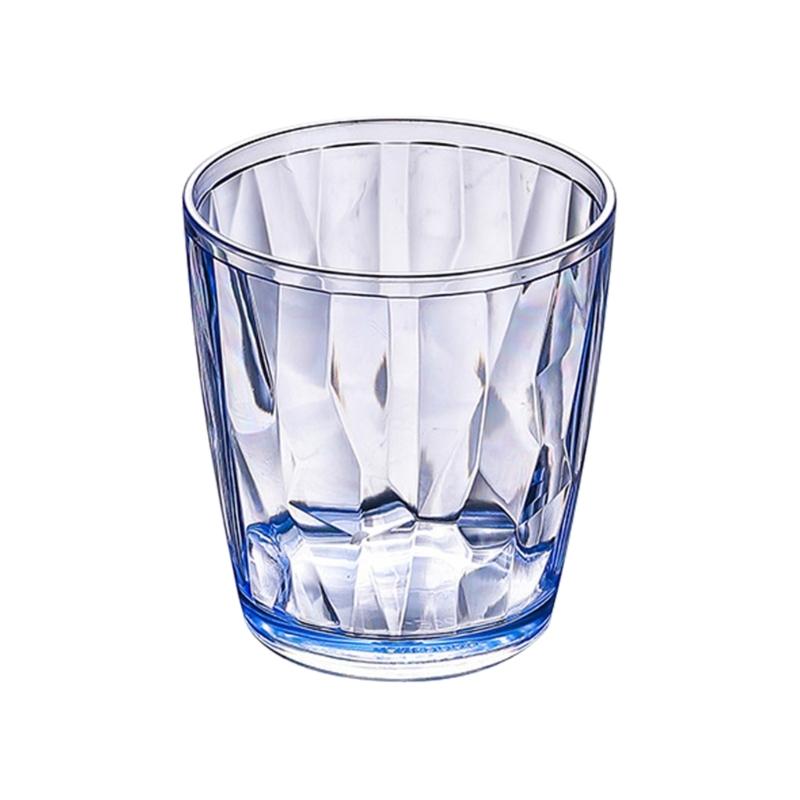 Unbreakable Acrylic Drinking Glasses Shatterproof Water Tumblers 210ml Reusable Champagne Fruit Juice Beer Cup for Bar