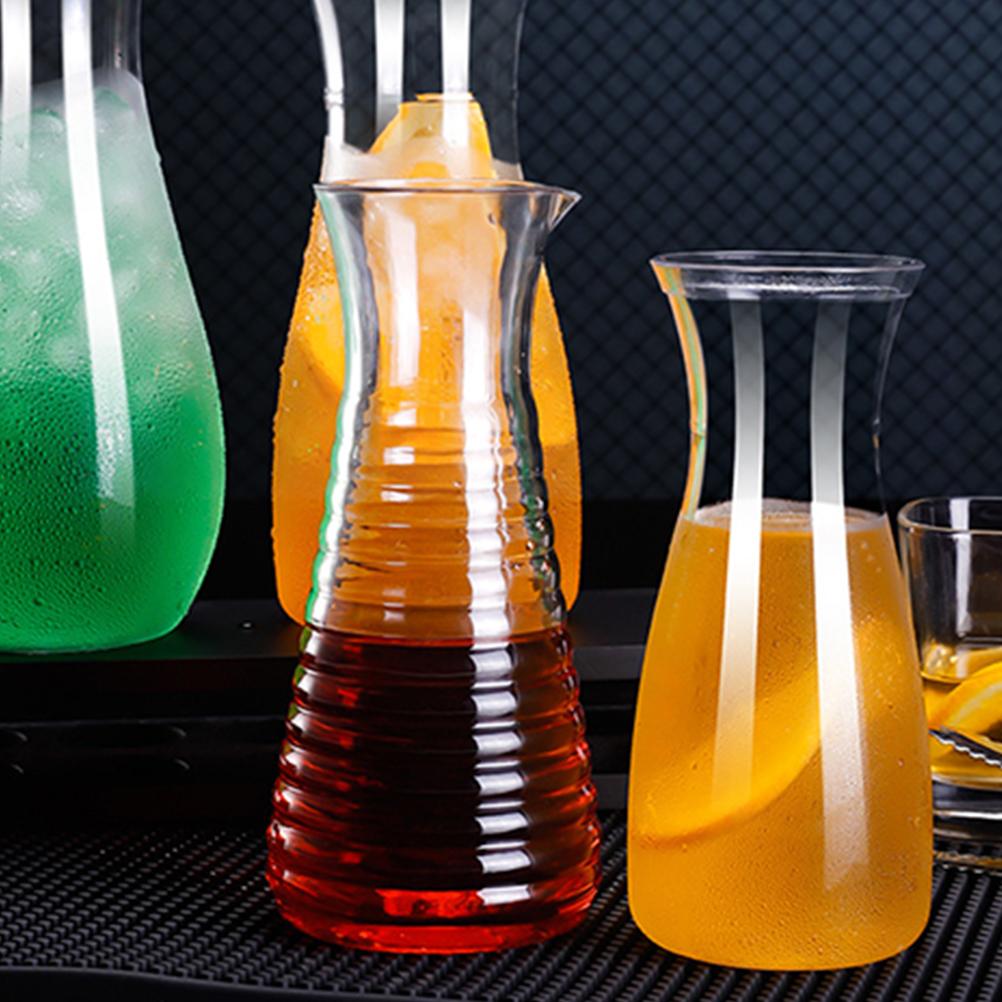 Beverages Dispenser Transparent Carafe Red Decanter Small Acrylic Party for Serving