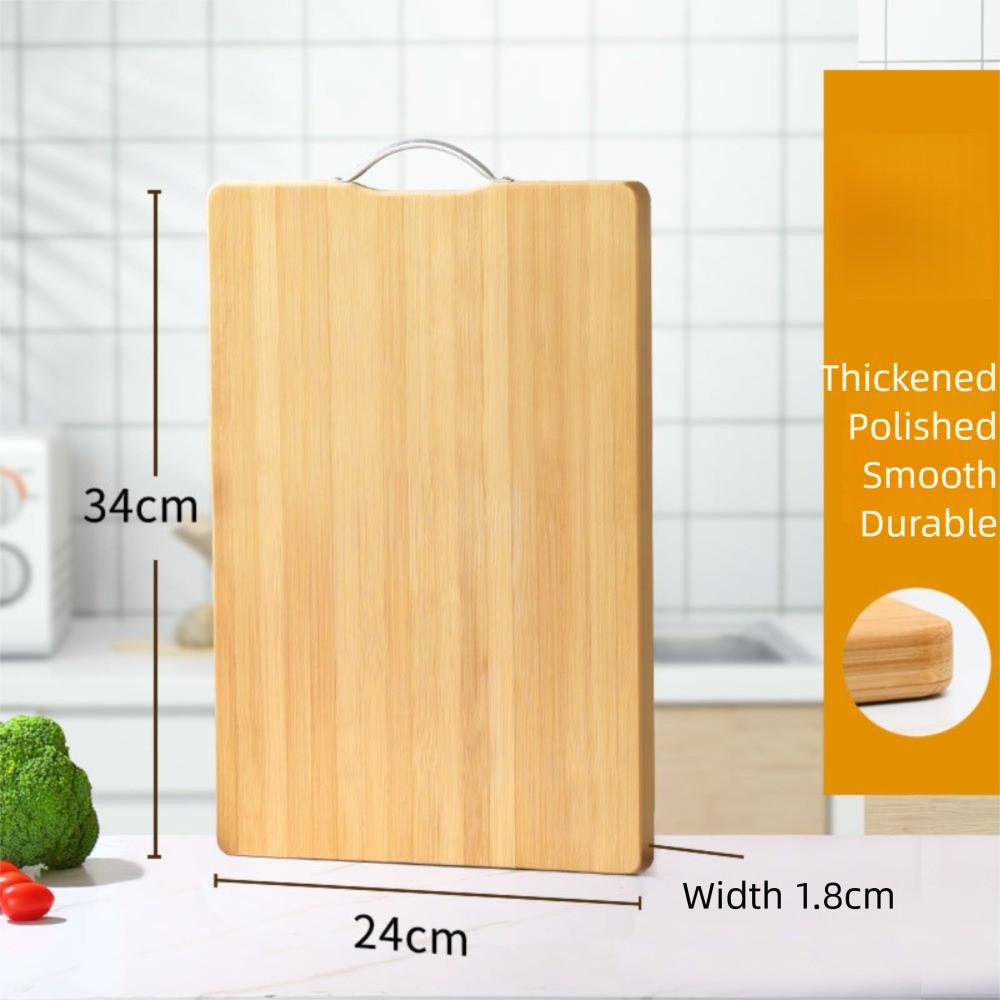 

Деревянная разделочная сервировочная доска для мяса Двусторонняя разделочная доска для овощей Кухонные инструменты 34*24*1.8cm