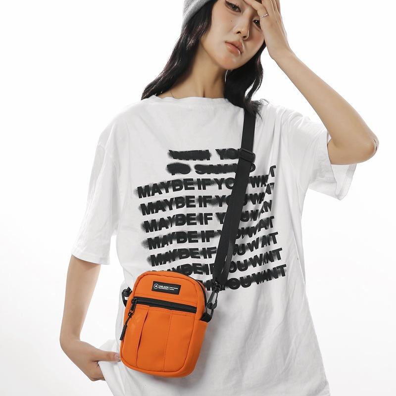 Outdoor Waterproof Mobile Phone Small Satchel, Men'S And Women'S Neutral Wind Messenger Bag, Lightweight Shoulder Bag, Tooling Small Square Bag