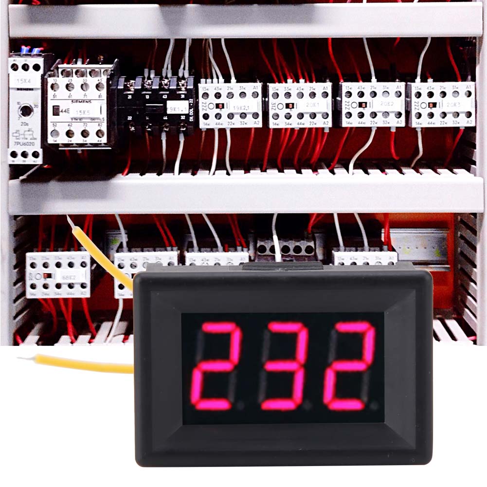 1pc Digital 0.36 LED Display Voltmeter AC Voltage Meter Panel 70 380V