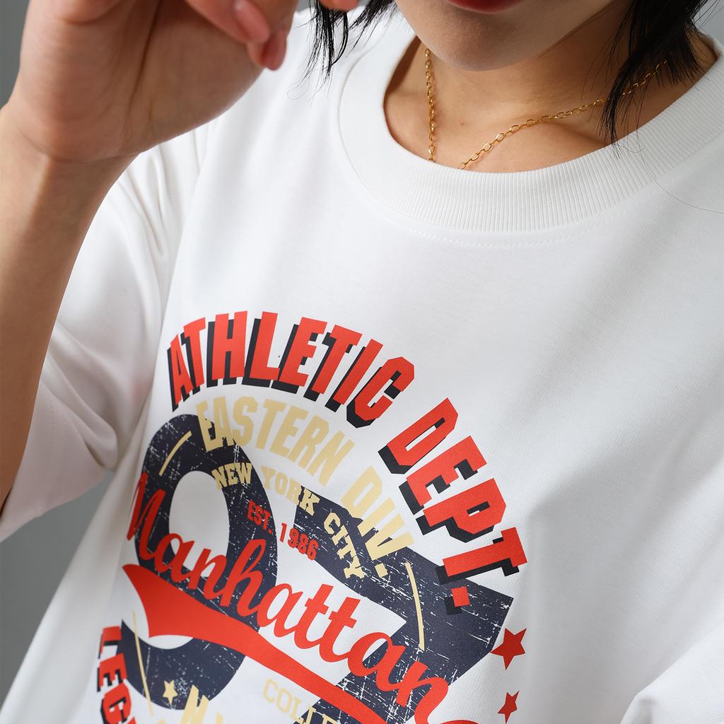 Seutailligseu 97 Manhattan Pure Cotton Oversized Short Sleeve T-Shirt 3 Colors
