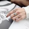 Korea Dongdaemun Ring Hip-hop Style Ins Punk Cross Retro Pattern Ring Female Trend