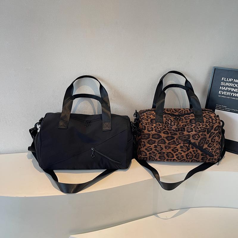 Leopard PU Leather Crossbody Bag for Women Pillow Shoulder Bags 2025 Designer Luxury Brand Handbags and Purses