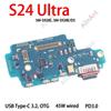 USB Board Dock Charger Connector Charging Port Flex Cable For Samsung Galaxy S24 Plus Ultra FE S921B S921E S921N S921U S721B