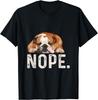 Nope Lazy Bulldog Dog Lover Gift T-Shirt
