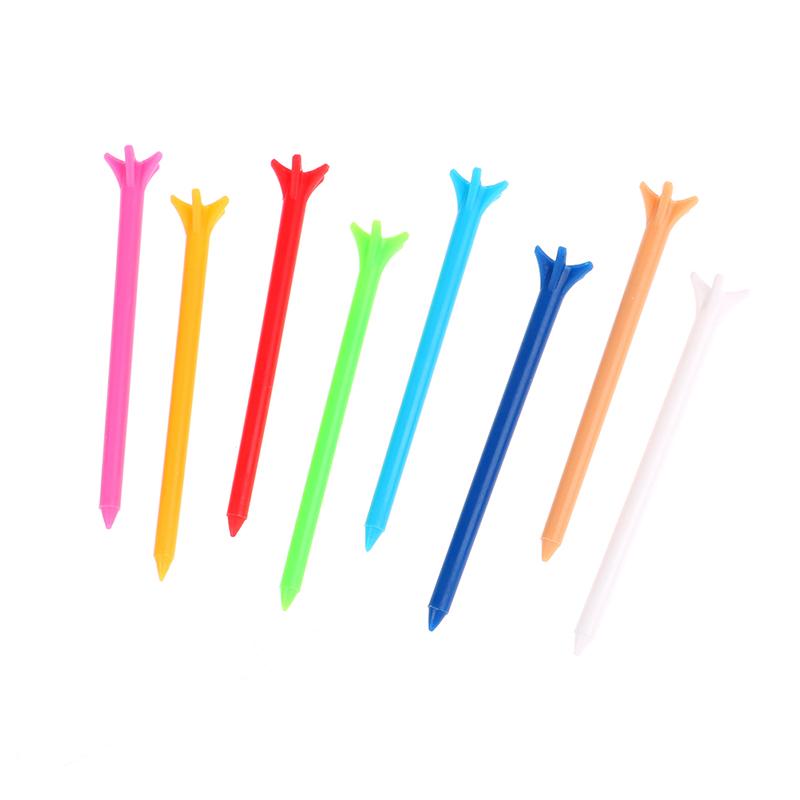 100 ks golfových odpališť smíšených barev 5 hrotů 83 mm sportovní příslušenství s menším odporem