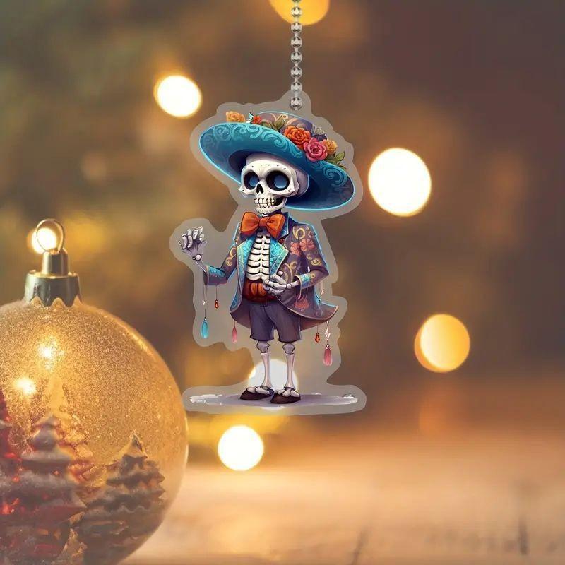 

Playful Acrylic Cartoon Christmas Tree Ornament For Car Interior And Home Holiday Decor 5