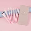 New 8 Pink Peach Makeup Brush Set Soft Hair Fish Tail Foundation Brush Eyeshadow Brush Grooming Highlight Brush