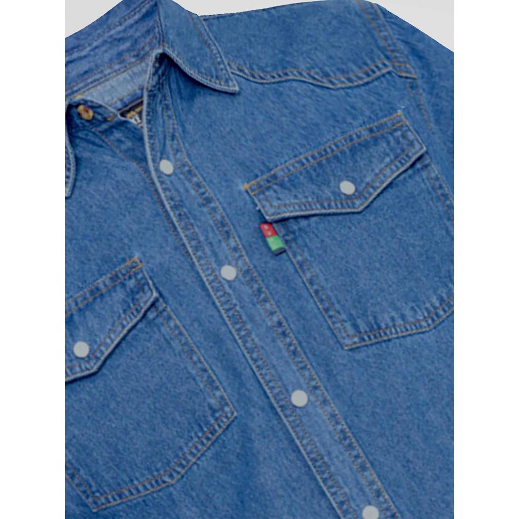 Duke Mens D555 Western Denim Shirt