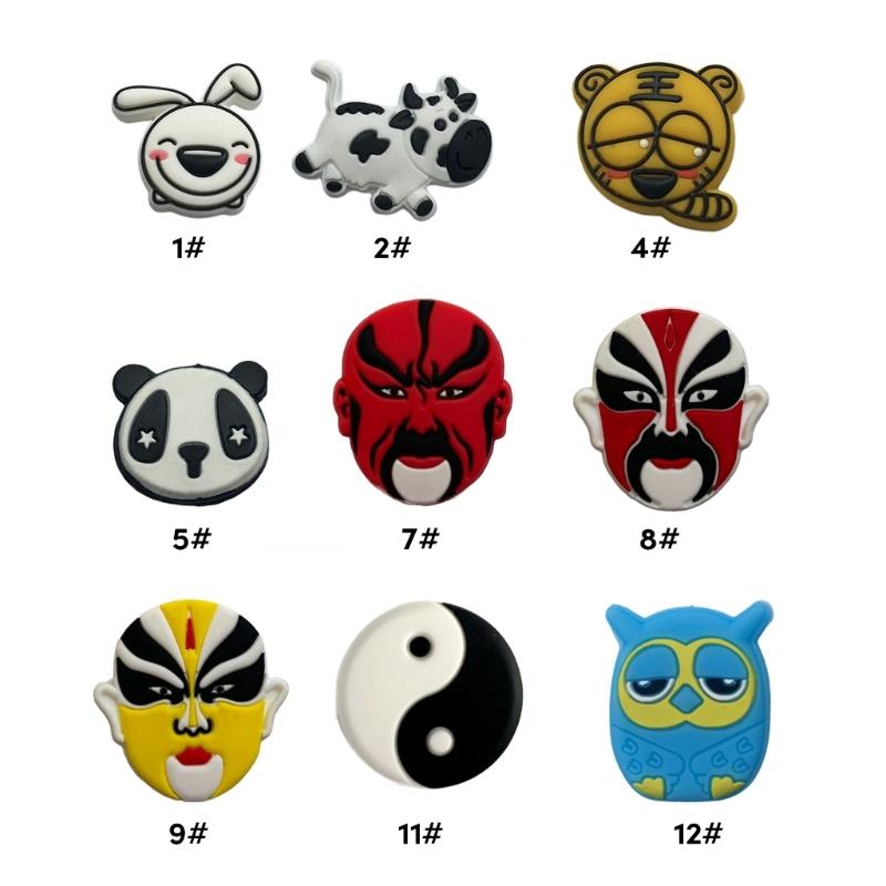 Cute Tennis Racket Vibration Dampener Silicone Cute Shaped Tennis String Absorber Vibration Dampeners for Tennis Racket