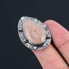 Daughters Day Sale Sterling Silver Natural Strawberry Quartz Promise Ring Size 8