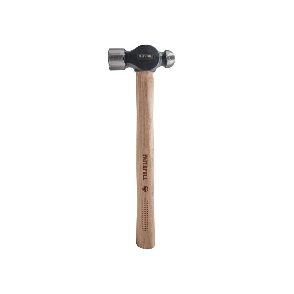 Faithfull Ball Pein Hammer, Fsc Hickory Handle
