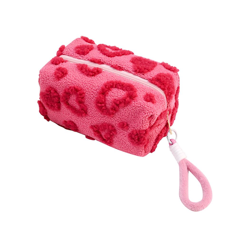 

Women s cosmetic bag, soft, bright pink C-One size