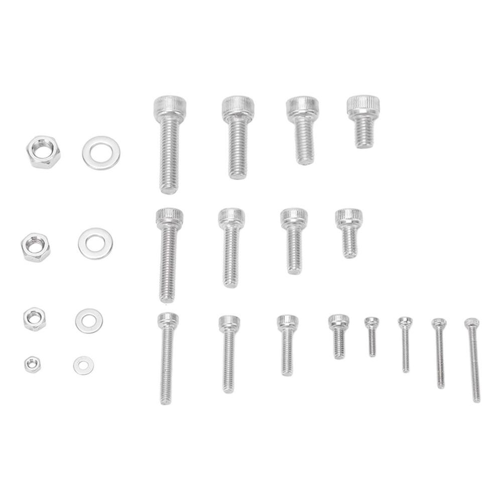 1220pcs Metric Screw Nut Washer Assortment Durable Fastener Assortment Kit Furniture Assembly