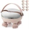 4D Kneading Wireless Head Massager with Red Light Therapy Heat Function IPX8 Waterproof for Stress Relief Hair Growth