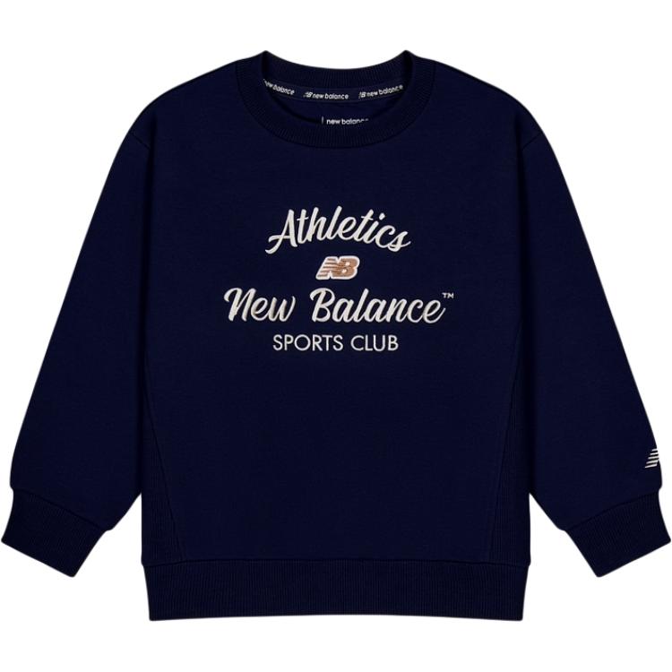 New Balance Kids Sweatshirts Crew Neck Moderate 7ZF4E043-NV 120