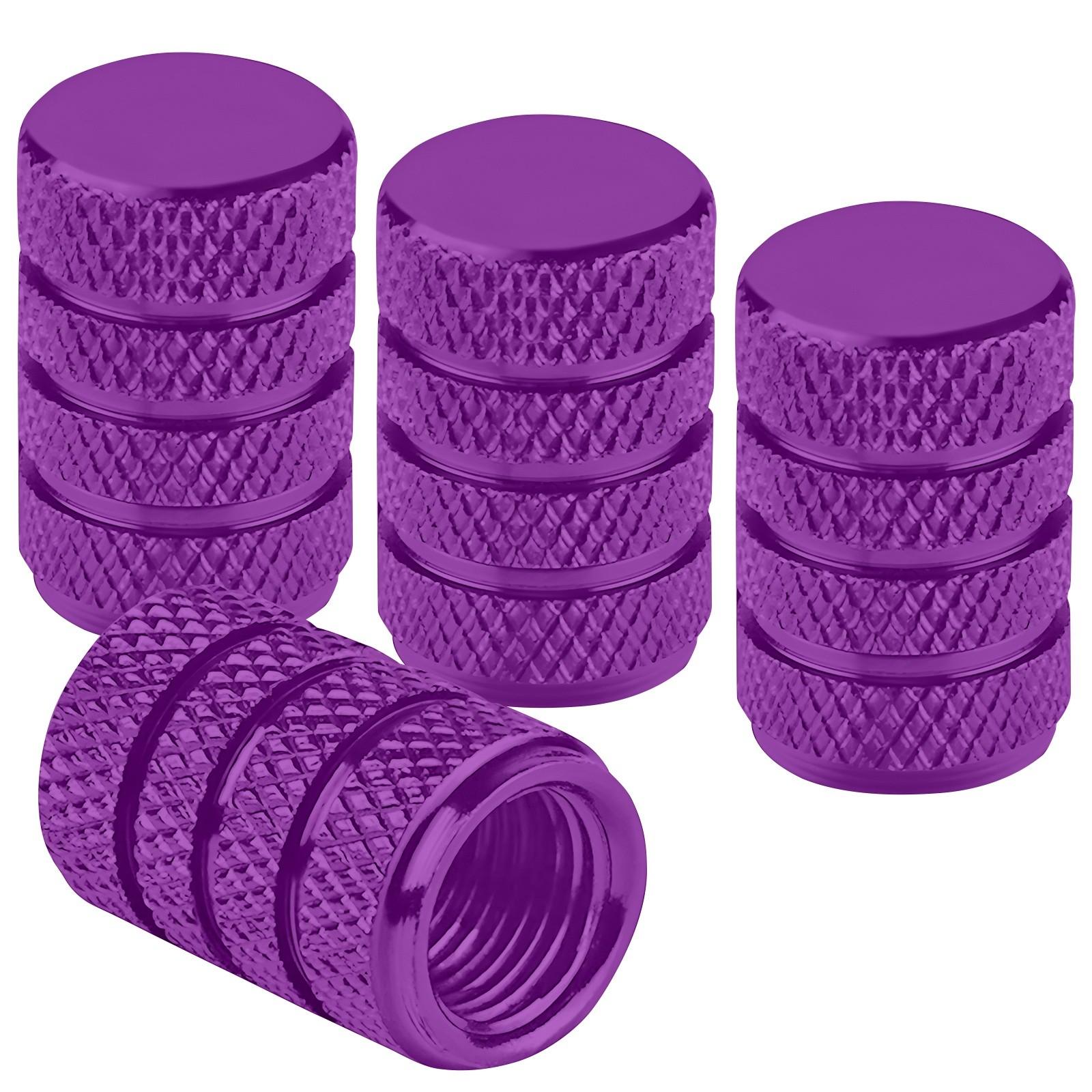 

4Pack Aluminum ValveStem Caps, Tire Covers, -Free Metal Screw Cap, Car/Truck One Size