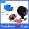 Car Water Temperature Gauge + Voltmeter With Water Temperature Sensor 2 In 1 LCD Car  Digital Horizontal 12v 24v Accessories