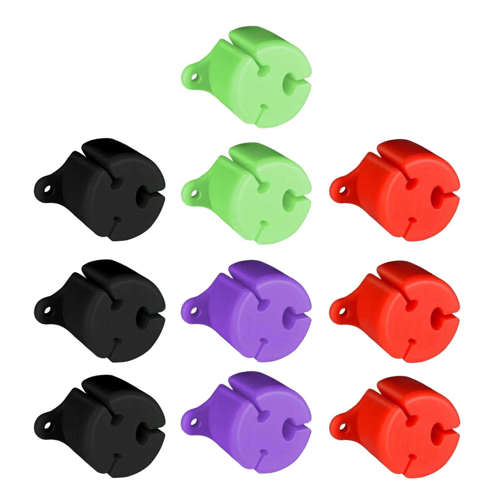 

10Pcs Fishing Rod Stand Protectors Silicone Fishing Rod Fixed Balls Fishing Tackle Tie Clip Fasteners Fishing Tool