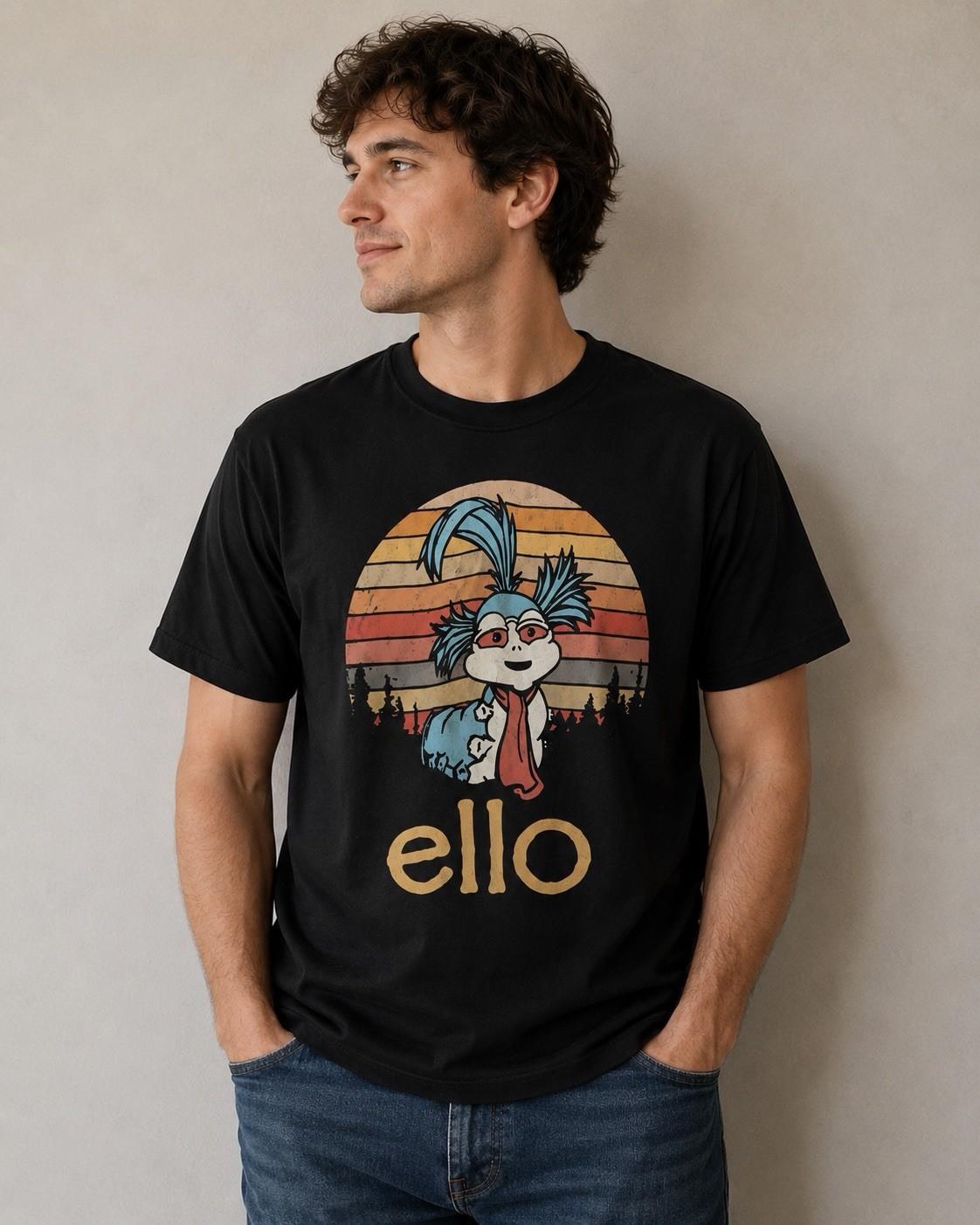 Ello Worm Labyrinth Vintage Funny Movie Hoodie Tshirt Men Women Unisex S-3XL 3XL