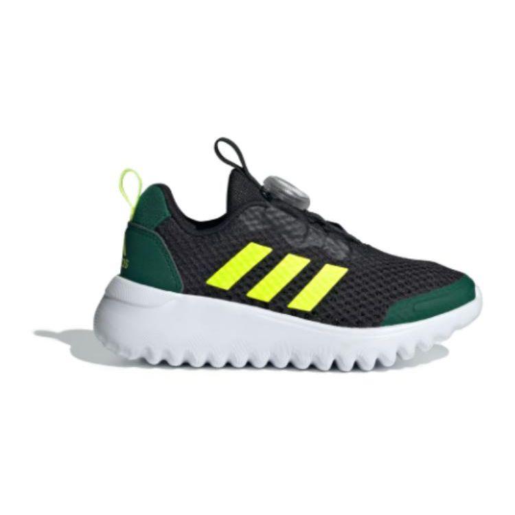 Adidas Activeflex Boa 3.0 Cómodo Versátil Absorción de Impactos Duradero Zapatillas de Running Bajas para Niños Zapatillas para Niños Negro Verde Amarillo ID3377