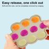 Silicone Toddle Food Freezer Tray with Lid BPA-Free Breastmilk Storage Container Nibble Tray for Teething Ice Cubes Fruit Purees