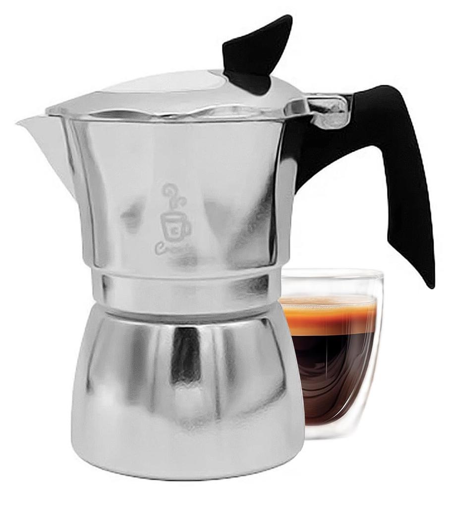 To dělá Cremiu Crema Moka konvička Espresso kávovar s přímým ohněm Espresso kávovar Espresso Coffee Latte Art Set s dávkovacím rozstřikem a speciální [Machinetta