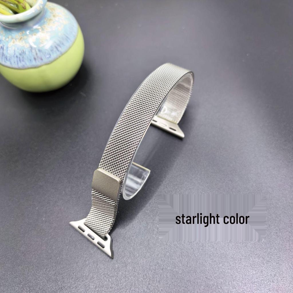 Damska opaska magnetyczna ze stali nierdzewnej w stylu mediolańskim do Apple Watch