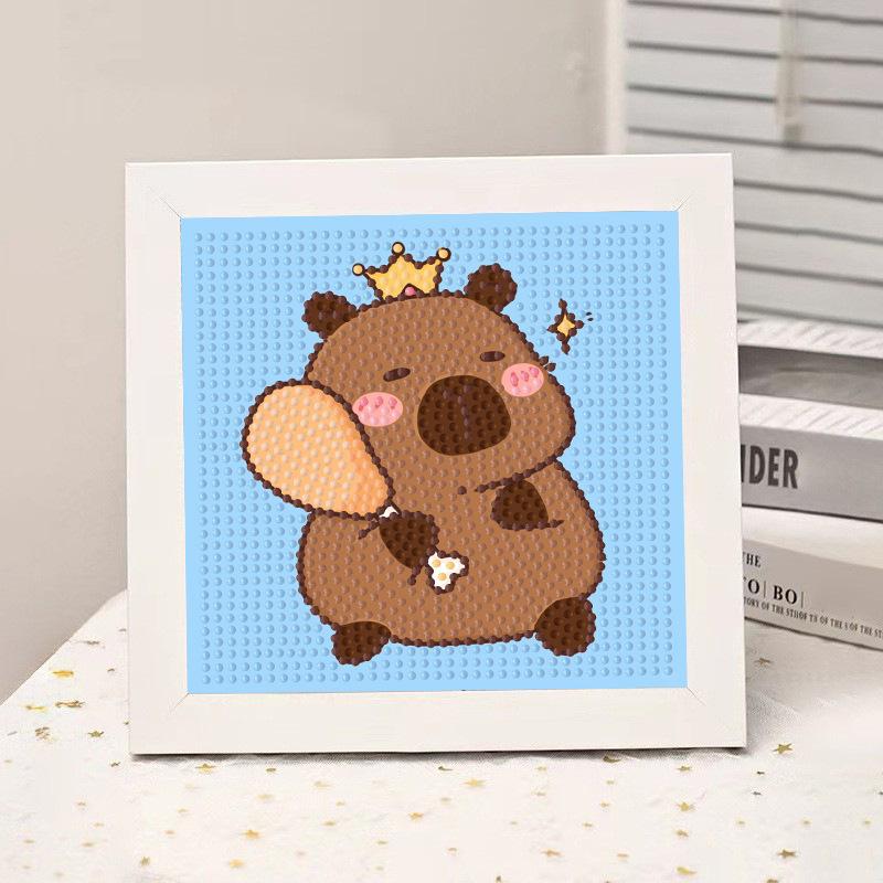 High-End Diamond Painting Diy Van Gogh Starry Sky Cat Creative Handmade Toy Table Decoration Diamond Painting With Frame