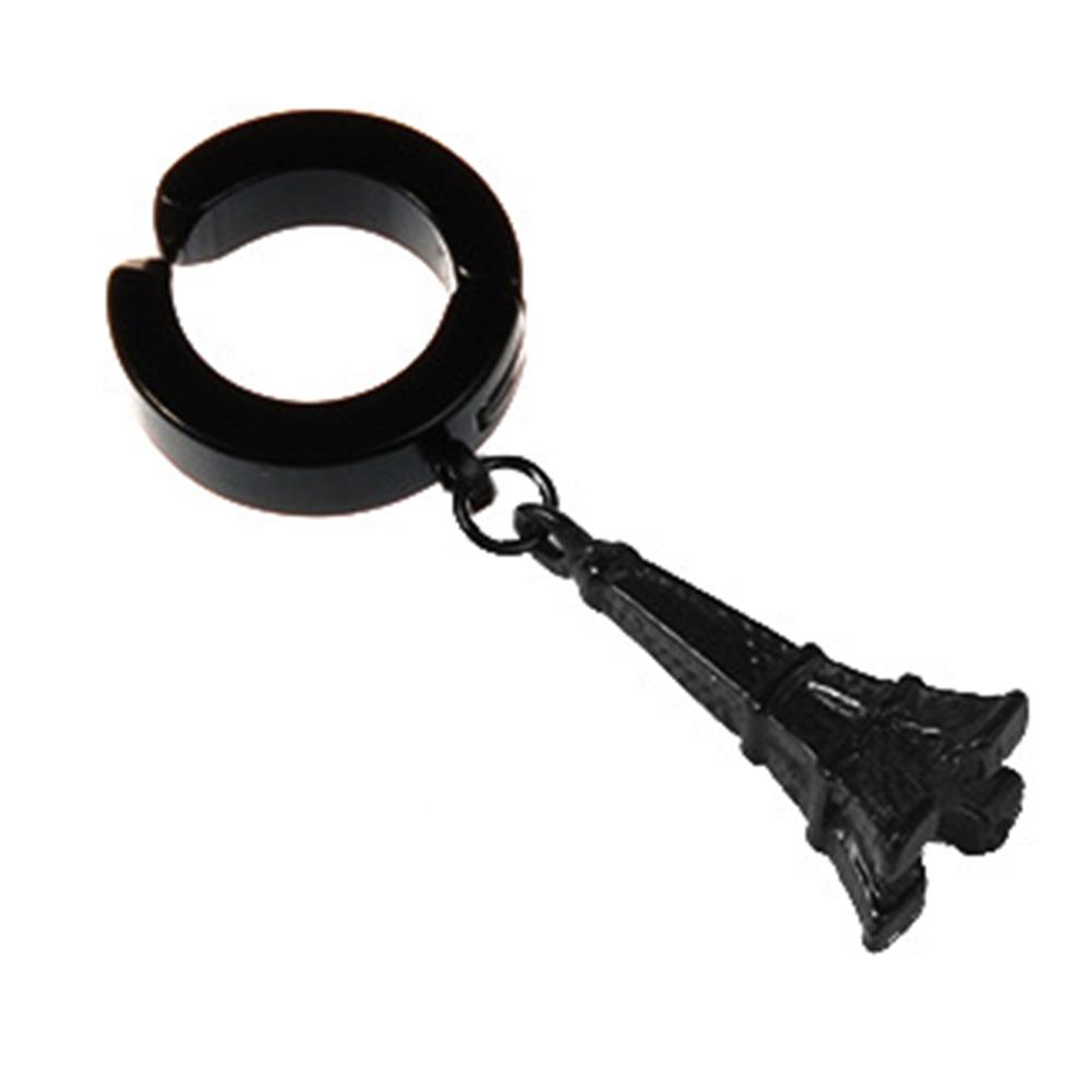Fashion Rock Style Hypoallergenic Cross Shaped Titanium Steel Ear Clip Accessories