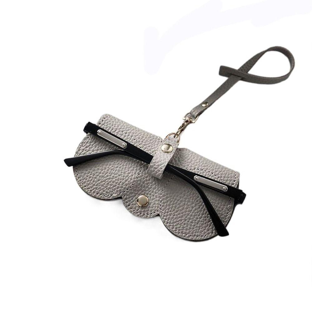 Cover For Women Hanging PU Leather Glasses Case Eyewear Pouch Eyewear Protector Sunglasses Pouch